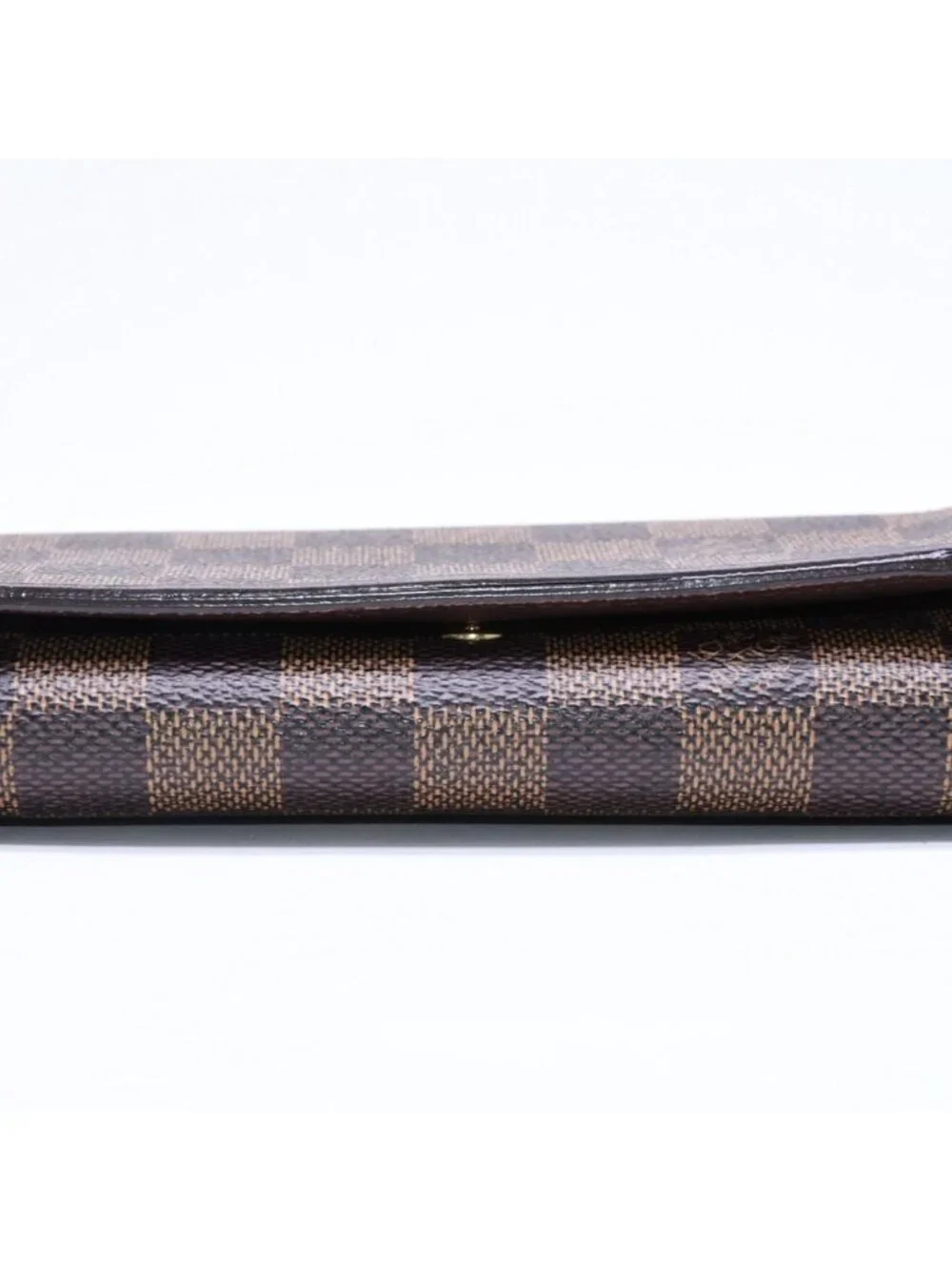 Louis Vuitton Porte Monnaie Pied Tresor Bifold Wallet Damier Ebene Canvas